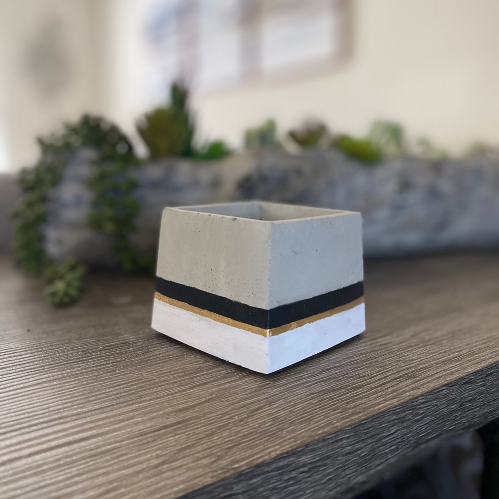 Industrial Modern handcrafted cement planter